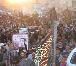 بعد تحررهم من مقبرة الأرقام.. "سرايا القدس" تودع شهدائها