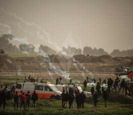 مسيرة العودة في منطقة ملكة شرق مدينة غزة ‫(43844140)‬ ‫‬.JPG