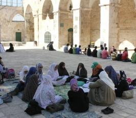 باحات الاقصى تشهد دورات تعليمية وترفيهية لأطفال القدس
