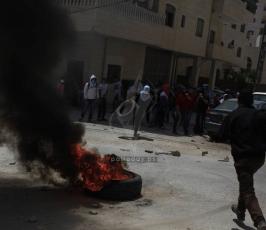 بالصوراصابات في مواجهات مع قوات الاحتلال في كفر عقب شمال القدس المحتلة