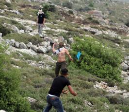 خاص فلسطين اليوم..مستوطنون يهاجمون مسيرة سلمية في دير جرير شرقي رام الله