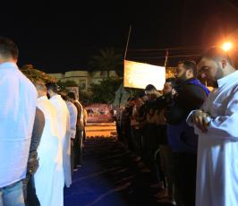 صلاة تهجد لنصرة لشيخ خضر عدنان امام الصليب الاحمر فى غزة ‫(1)‬ ‫‬