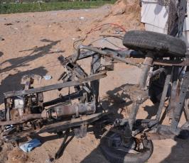 بالصور آثار القصف الصهيوني على مناطق متفرقة في قطاع غزة الليلة