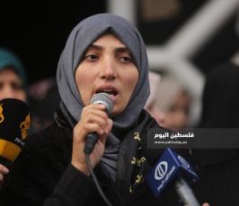 وقفة للعمل النسائي لحركة الجهاد بغزة تضامناً مع الأسيرات في سجون الاحتلال (1).JPG