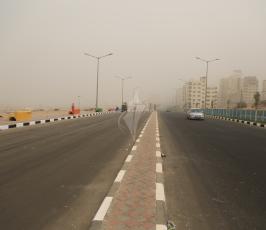 العاصفة الرملية التى تضرب غزة ‫(34669060)‬ ‫‬