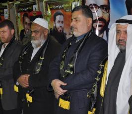 حركة الجهاد تنظم مهرجاناً لتكريم أهالى شهداء السماء الزرقاء بالوسطى