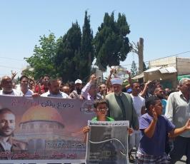 مسيرات حاشدة في جنين دعما للأسرى المضربين عن الطعام في سجون الاحتلال