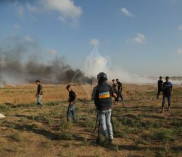 مسيرة العودة على حدود القطاع بعد مرور 100 يوم على المسيرة  (12).JPG