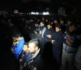 صلاةالعشاء في الساحات العامة بدعوة من الجهاد الإسلامي نصرة للقدس (12)
