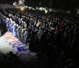 صلاةالعشاء في الساحات العامة بدعوة من الجهاد الإسلامي نصرة للقدس (9)