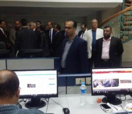 وفد الاعلاميين الفلسطينيين في زيارة لوكالة انباء الشرق الاوسط ‫ ‫(39191041)‬ ‫‬