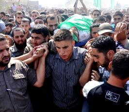 غزة تودع شهداء العدوان الصهيوني على غزة