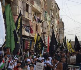 الجهاد الاسلامي تنظم مسيرة جماهيرية في بيروت