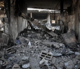 ميناء غزة دمار 2014