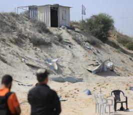  قصف موقع حطين التابع لسرايا لقدس  ‫(29980064)‬ ‫‬