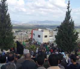 جماهير غفيرة في وداع الإستشهادي من سرايا القدس راغب جرادات في جنين