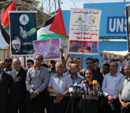 مسيرة مشتركة للفصائل بغزة دعماً لإنتفاضة القدس ‫(29681033)‬ ‫‬