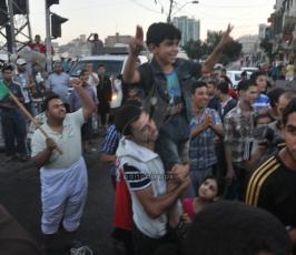 فرحة الشارع في غزة بوقف النار