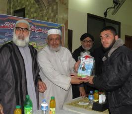 الجهاد بمسجد ابو سمرة  شرق غزة تكرم عوائل شهداء بشائر الانتصار ‫(296922437)‬ ‫‬