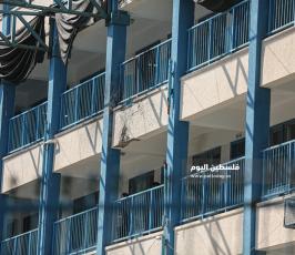 أضرار بمدرسة لـالأونروا (1).JPG
