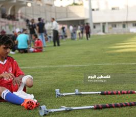 كرة قدم لاشخاص ذوي الاعاقة مبتوري الأطراف في قطاع غزة ‫(39256603)‬ ‫‬.JPG