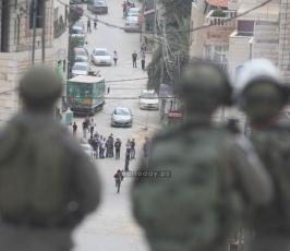 بالصوراصابات في مواجهات مع قوات الاحتلال في كفر عقب شمال القدس المحتلة