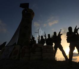 سرايا القدس تتحدى الاحتلال بإقامة برج الصمود شرق غزة ‫(30963092)‬ ‫‬