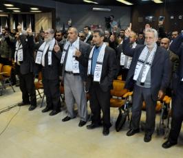 الجهاد الاسلامى ينظم مؤتمرأ دعماً للأسرى بعنوان " كرامتى أغلى " بغزة