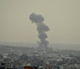 شاهد ماذا يحدث بسماء وأرض غزة