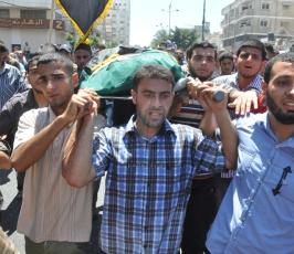 جنازة الشهيد القائد في سرايا القدس شعبان الدحدوح