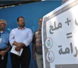 التجمع الإعلامي ينظم وقفة تضامن مع الاسرى