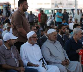 قادة حركة الجهاد تشارك في مسير من غزة للضفة  (1).JPG