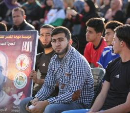 وقفة تضامنية مع الاسرى في مخيمات العودة شرق غزة (12).JPG