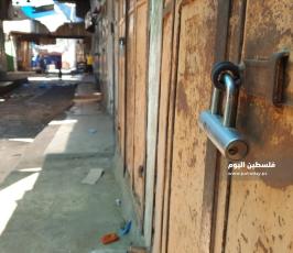 حظر التجوال في غزة بعد اكتشاف حالات بـ فيروس كورونا داخل غزة اضراب في غزة 1.jpg