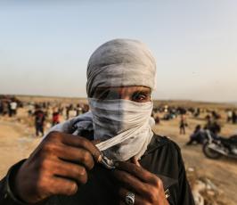 وجوه الشباب الفلسطيني الغاضب في مسيرة العودة الكبرى ‫(42992139)‬ ‫‬.JPG
