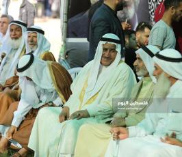 عشائر وأعيان قطاع غزة تؤم بيت عزاء الراحل القائد د. رمضان شلّح (9).JPG