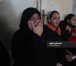 جنازة الشهيد الفتى علاء هاني حمادة العباسي 15 عاماً متأثر باصابته السابقة في مسيرات العودة جنوب قطاع غزة (11).jpg