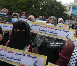 وقفة للاتحاد الإسلامي للنقابات المهنية بغزة نصرةً للأسير الأخرس (8).JPG
