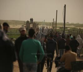 مسيرة العودة في منطقة ملكة شرق مدينة غزة ‫(43844136)‬ ‫‬.JPG
