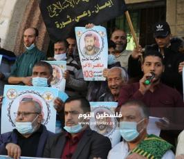 وقفة تضامنا مع الاسير ماهر الاخرس في دير البلح7.jpg