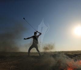مواجهات على حدود قطاع غزة  ‫(43778567)‬ ‫‬.JPG