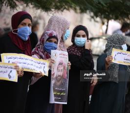 وقفة للاتحاد الإسلامي للنقابات المهنية بغزة نصرةً للأسير الأخرس (17).JPG
