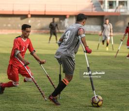 كرة قدم لاشخاص ذوي الاعاقة مبتوري الأطراف في قطاع غزة ‫(39256609)‬ ‫‬.JPG