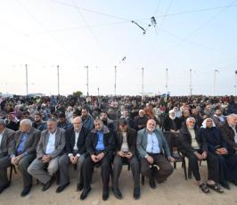 فعاليات جمعة التضامن مع الشعب الفلسطينى فى مخيم العودة شرق خزاعة (3).jpeg