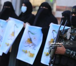الجهاد تنظم فعاليات رمزية في قطاع غزة بذكرى انطلاقتها 33 (6).JPG