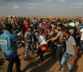مسيرة العودة على حدود القطاع بعد مرور 100 يوم على المسيرة  (13).JPG