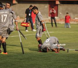 كرة قدم لاشخاص ذوي الاعاقة مبتوري الأطراف في قطاع غزة ‫(1)‬ ‫‬.JPG