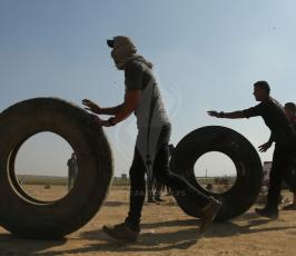 مواجهات شرق غزة (6).JPG