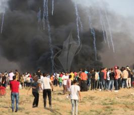 مسيرة العودة على حدود القطاع بعد مرور 100 يوم على المسيرة  (23).JPG