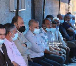  خيمة التضامن مع الأسير الأخرس أمام الصليب بغزة (5).JPG